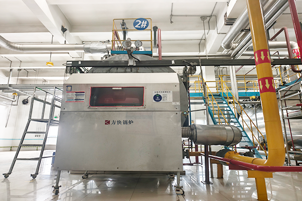 灤州某飲品公司使用方快鍋爐兩臺WNS10-1.6-YQ-FL鍋爐