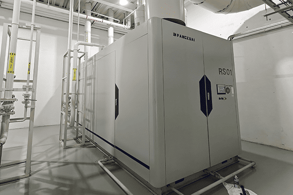 贛州某家居公司使用方快鍋爐的一臺2噸燃氣真空熱水鍋爐