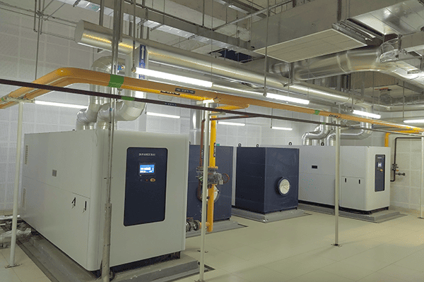 北京某酒店使用方快鍋爐3噸燃氣熱水鍋爐