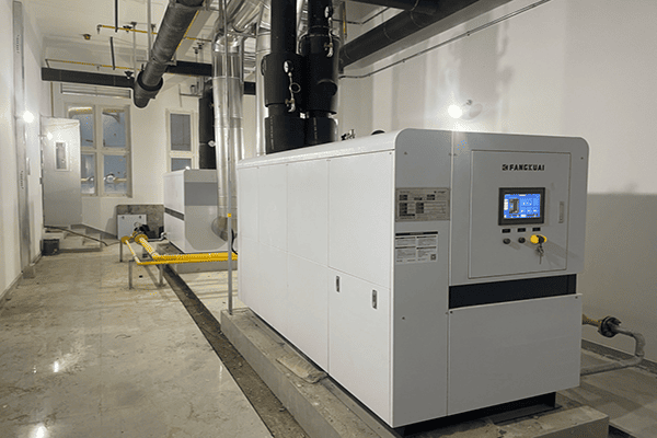 宜昌某房地產(chǎn)開發(fā)投資公司使用方快鍋爐2臺1噸燃?xì)庹婵諢崴仩t案例